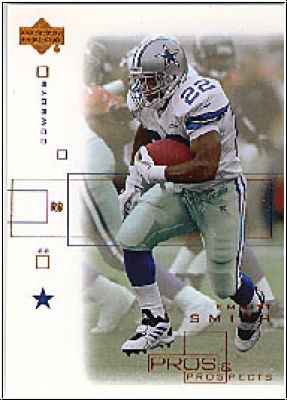 NFL 2001 Upper Deck Pros & Prospects - No 25 - Emmitt Smith