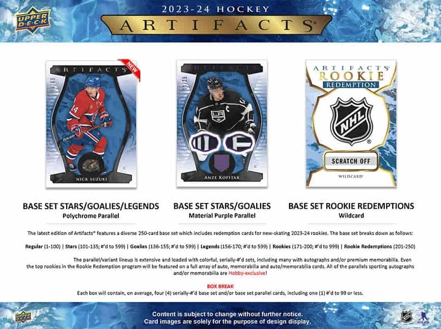 NHL 2023-24 Upper Deck Artifacts Hobby - Box