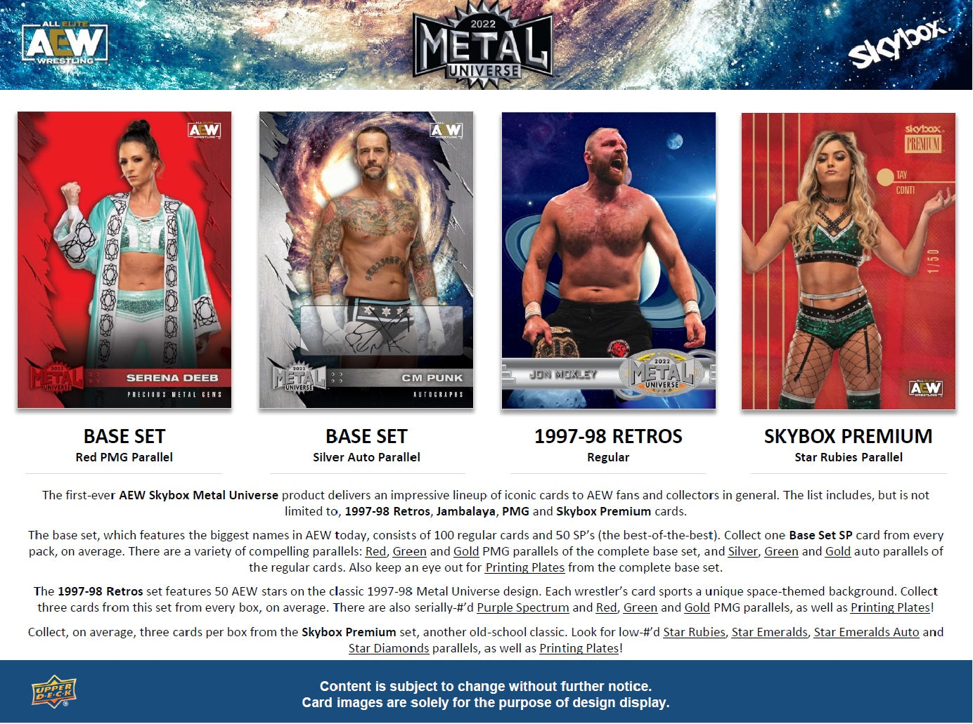 Wrestling 2022 All Elite Wrestling (AEW) SkyBox Metal Universe - Box