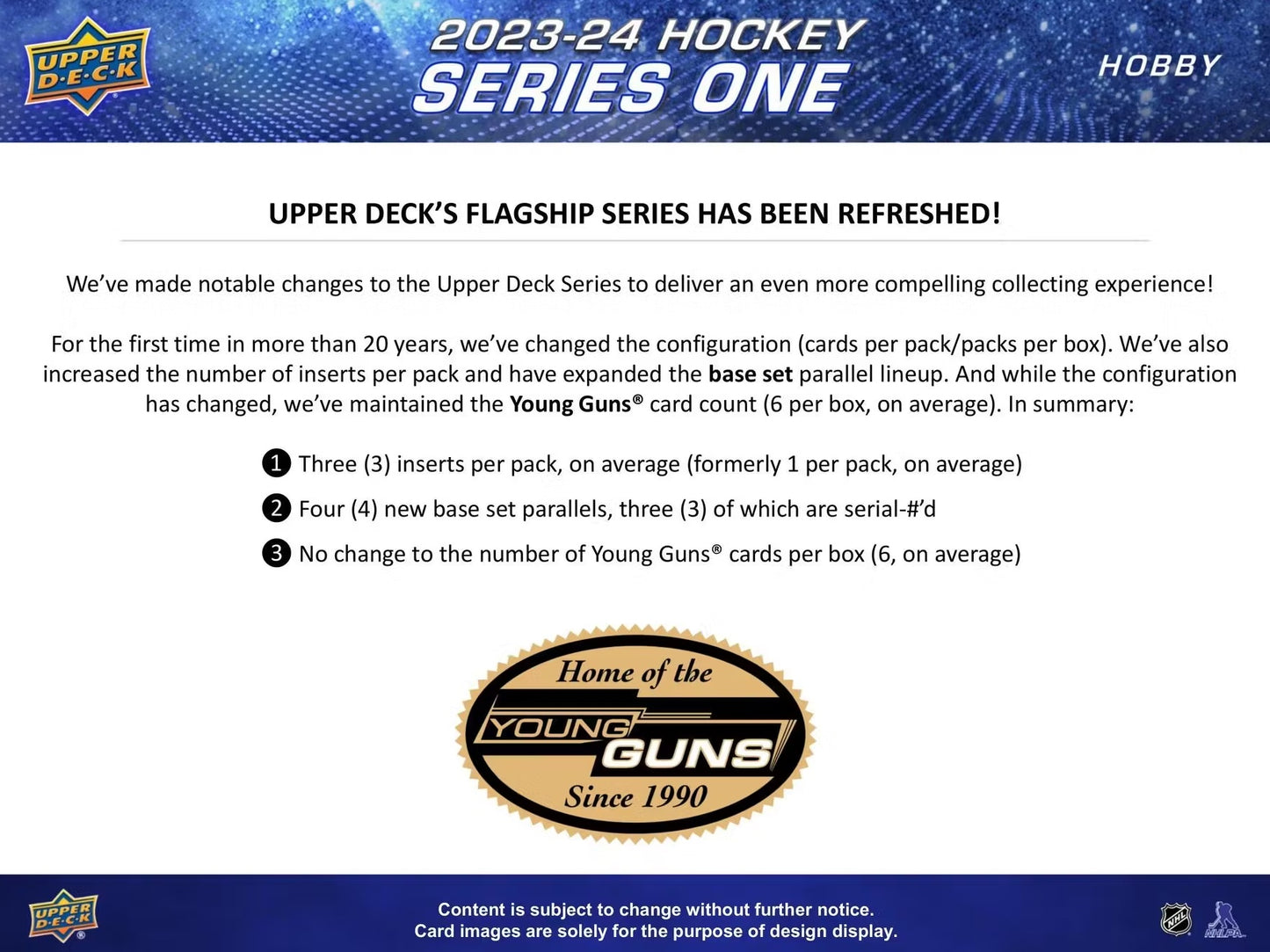 NHL 2023-24 Upper Deck Serie 1 - Box