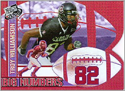 NFL 2005 Press Pass Big Numbers - No BN 24 - Troy Williamson