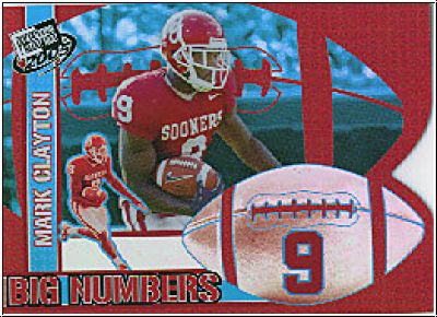 NFL 2005 Press Pass Big Numbers - No BN 3 - Mark Clayton