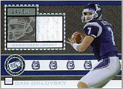 NFL 2005 Press Pass Game Used Jerseys - No DO - Orlovsky