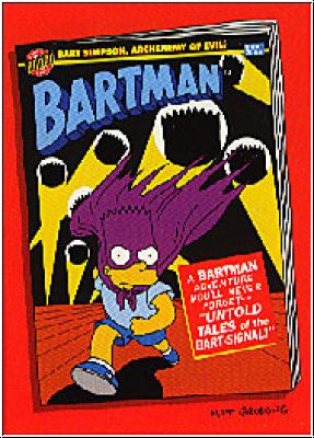 Simpsons 1994 SkyBox Bartman Cards - No B8