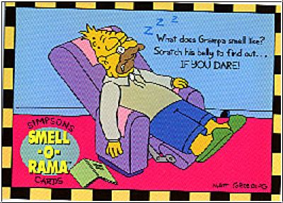 Simpsons 1994 SkyBox Smell-O-Rama - No P3