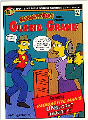 Simpsons 1993 SkyBox Radioactive Man - No R8