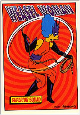 Simpsons 1994 SkyBox Radioactive Man - No R9