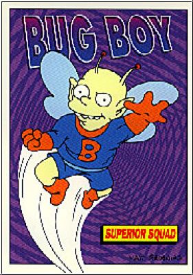 Simpsons 1994 SkyBox Radioactive Man - No R2