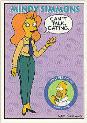 Simpsons 1994 SkyBox - No S 33 - Mindy Simmons