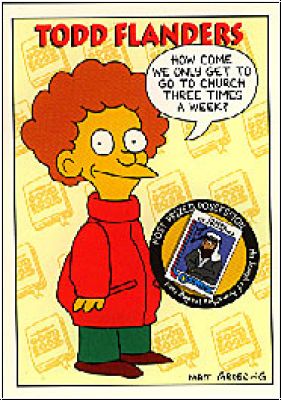 Simpsons 1994 SkyBox - No S 15 - Todd Flanders