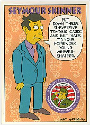 Simpsons 1994 SkyBox - No S 1 - Seymour Skinner