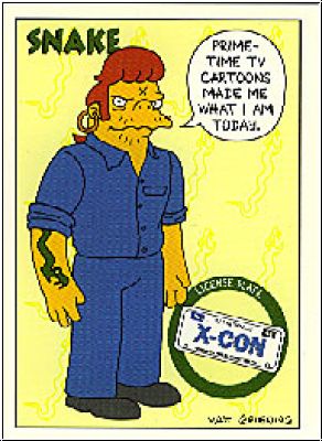 Simpsons 1994 SkyBox - No S 27 - Snake