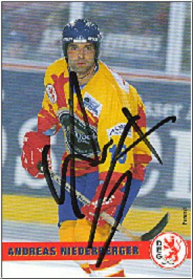 DEL 1996 / 97 Klüh DEG - No 19 - Andreas Niederberger