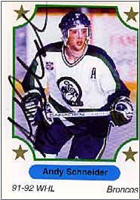 DEL 1991 / 92 7th Inning Sketch - No 174 - Andy Schneider
