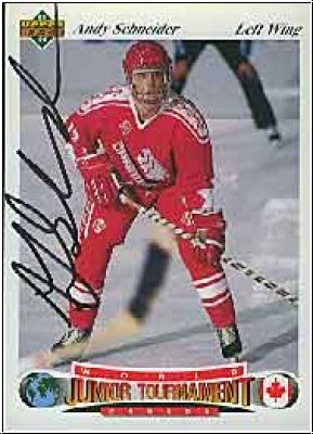DEL 1991 / 92 Upper Deck - No 56 - Andy Schneider
