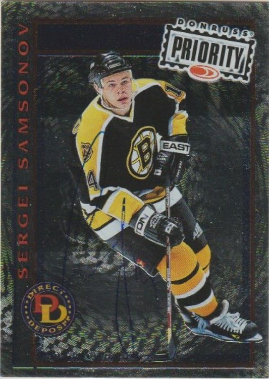 NHL 1997-98 Donruss Priority Direct Deposit - No 6 of 30 - Sergei Samsonov