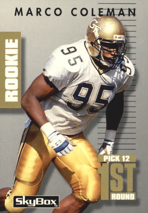 NFL 1992 SkyBox Prime Time - No 217 - Marco Coleman