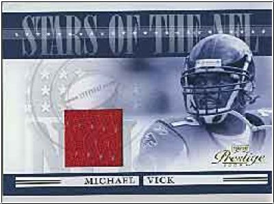 NFL 2006 Playoff Prestige Stars of the NFL Jerseys - No NFL-2 - Michael Vick