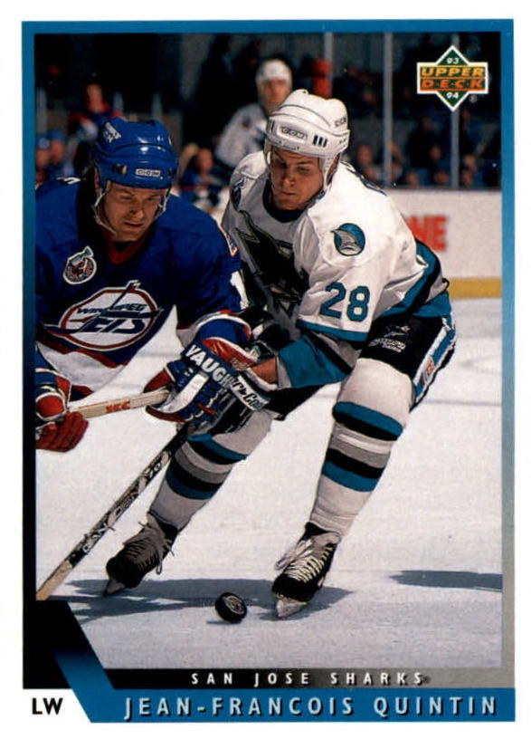 NHL 1993 / 94 Upper Deck - No 21 - Jean-Francois Quintin