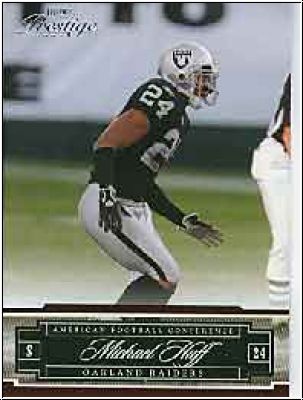 NFL 2007 Playoff Prestige - No 107 - Michael Huff