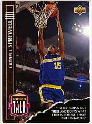 NBA 1993 / 94 Upper Deck Locker Talk - No L13 - Latrell Sprewell