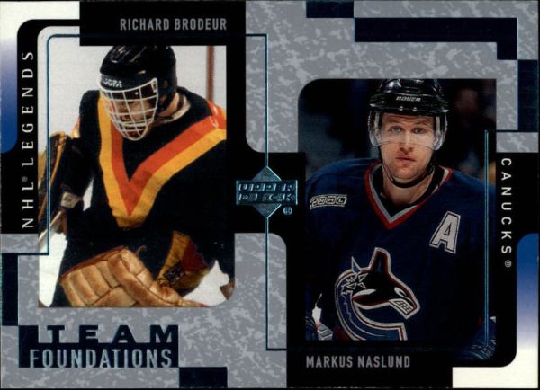 NHL 2000-01 Upper Deck Legends - No 128 - Naslund/Brodeur