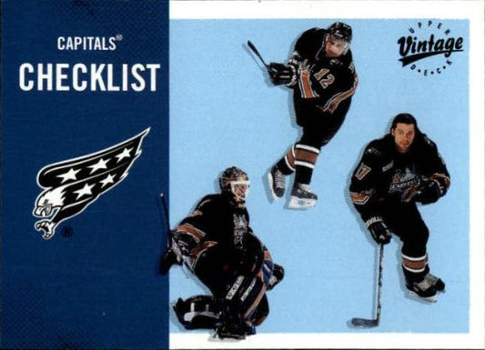 NHL 2000-01 Upper Deck Vintage - No 369 - Bondra/Kolzig/Simon