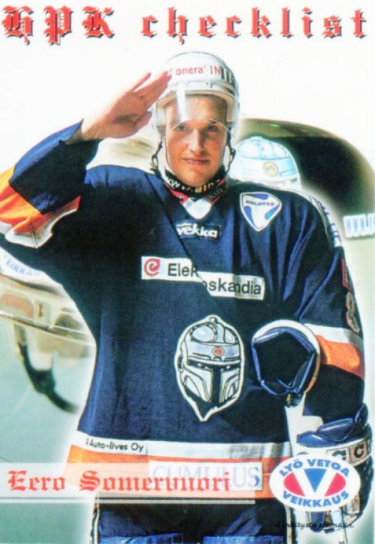 FIN/NHL 2001-02 Finnish Cardset - No 211 - Checklist HPK
