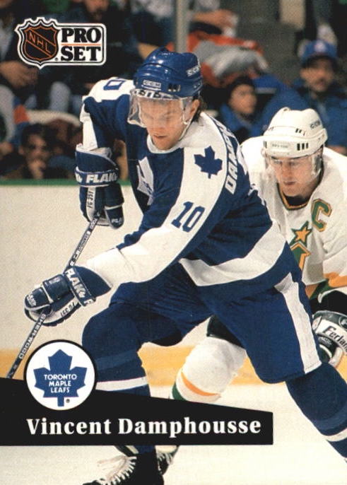 NHL 1991-92 ProSet French - No 224 - Vincent Damphousse