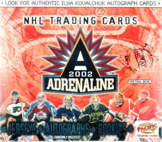 NHL 2002 Pacific Adrenaline Hobby - Päckchen