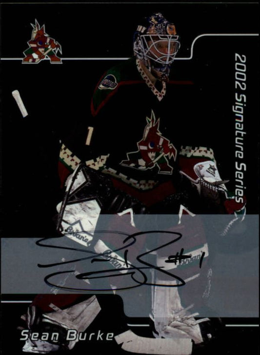 NHL 2001-02 BAP Signature Series Autographs - No 022 - Sean Burke
