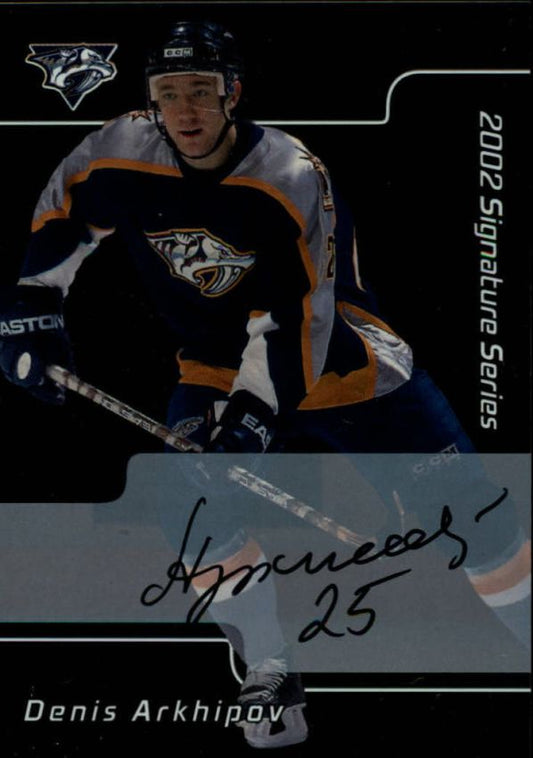 NHL 2001-02 BAP Signature Series Autographs - No 042 - Denis Arkhipov