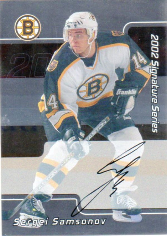 NHL 2001-02 BAP Signature Series Autographs - No LSSA - Sergei Samsonov