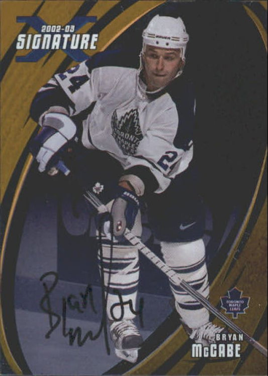 NHL 2002-03 BAP Signature Series Autographs Gold - No 008 - Bryan McCabe