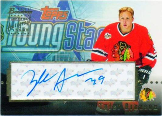 NHL 2002-03 Bowman YoungStars Autographs - NoYSA-TA - Tyler Arnason
