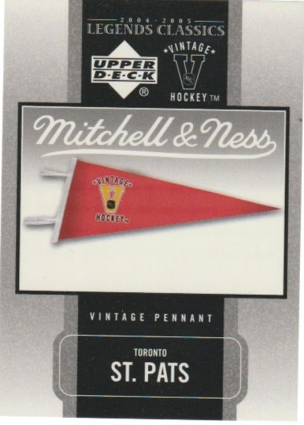 NHL 2004-05 UD Legends Classics Pennants - No P33 - Toronto St.Pats