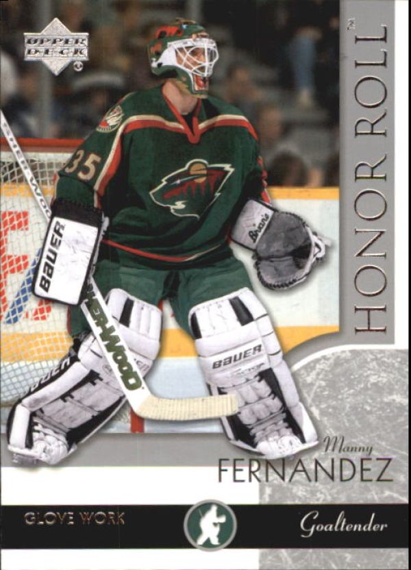 NHL 2002-03 Upper Deck Honor Roll - No. 37 - Manny Fernandez