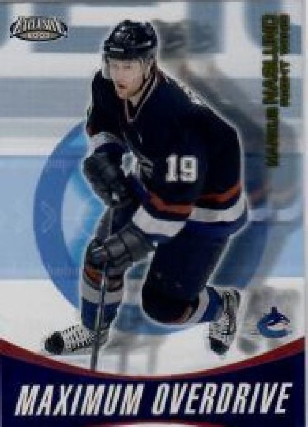 NHL 2002-03 Pacific Exclusive Maximum Overdrive - No 19 - Markus Naslund