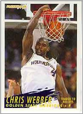 NBA 1994-95 Fleer European - No 82 - Chris Webber