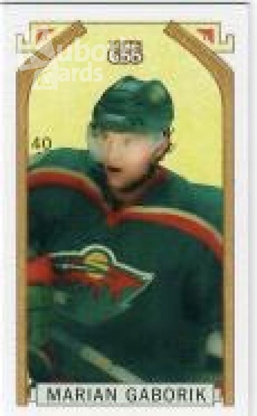 NHL 2003-04 Topps C55 Minis Brooklyn Back - No. 40 - Marian Gaborik