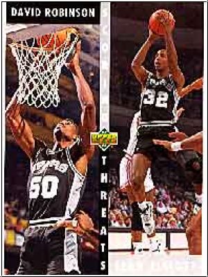 NBA 1992-93 Upper Deck - No 505 - David Robinson / Sean Elliott