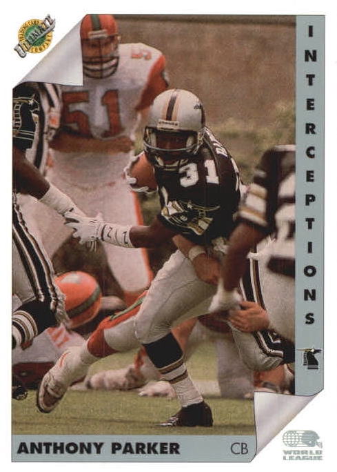 NFL 1992 Ultimate WLAF - No 23 - Anthony Parker