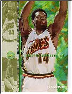 NBA 1995-96 Fleer European - No. 325 - Sam Perkins