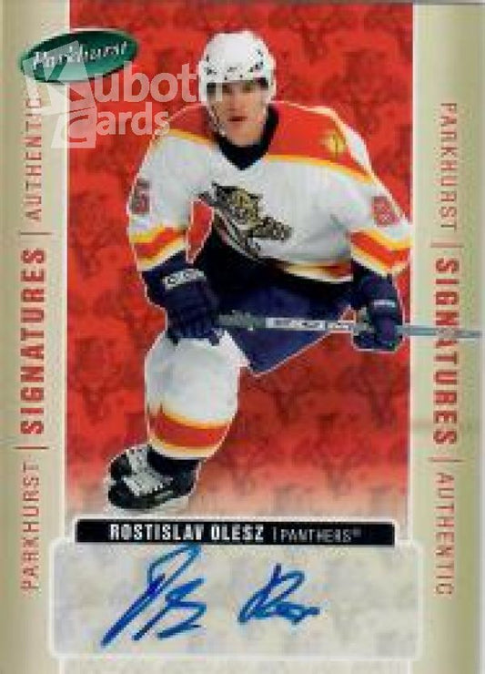 NHL 2005-06 Parkhurst Signatures - No RO - Rostislav Olesz
