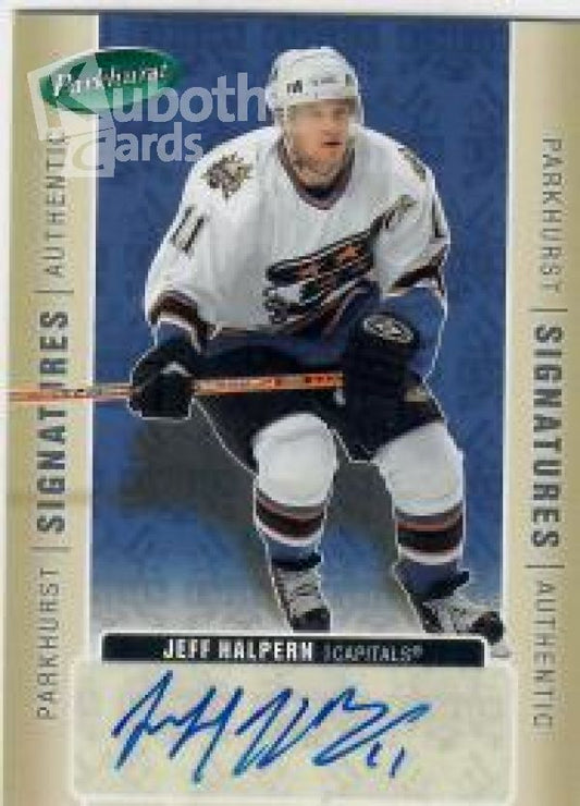 NHL 2005-06 Parkhurst Signatures - No JH - Jeff Halpern