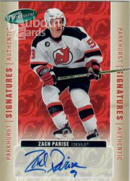 NHL 2005-06 Parkhurst Signatures - No ZP - Zach Parise