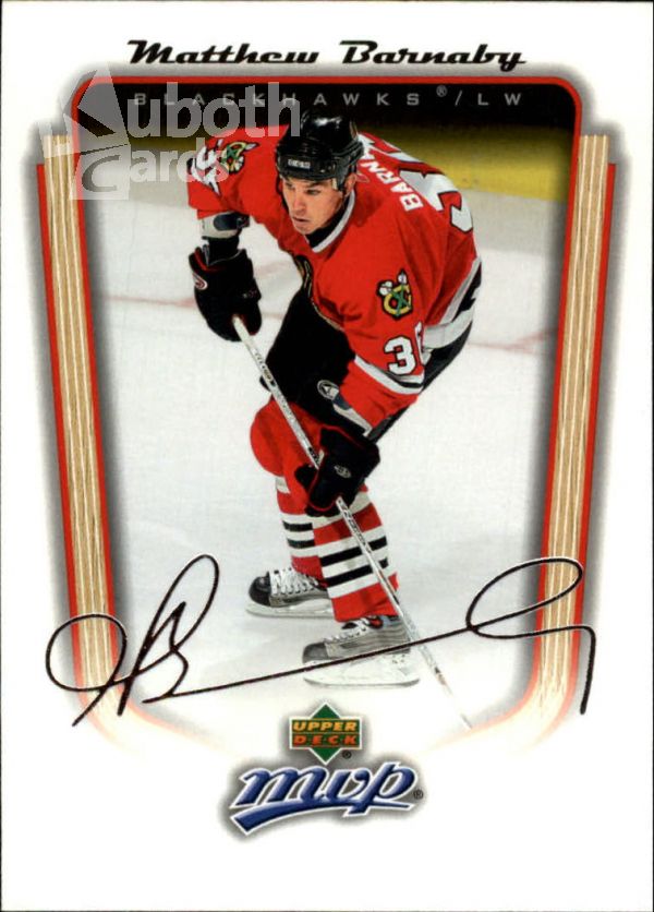 NHL 2005-06 Upper Deck MVP - No 89 - Matthew Barnaby