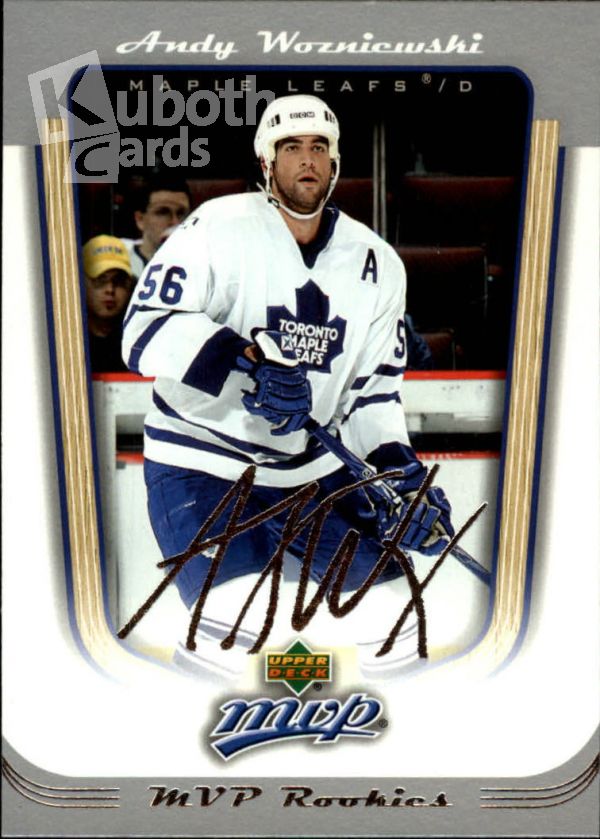 NHL 2005-06 Upper Deck MVP - No 412 - Andy Wozniewski