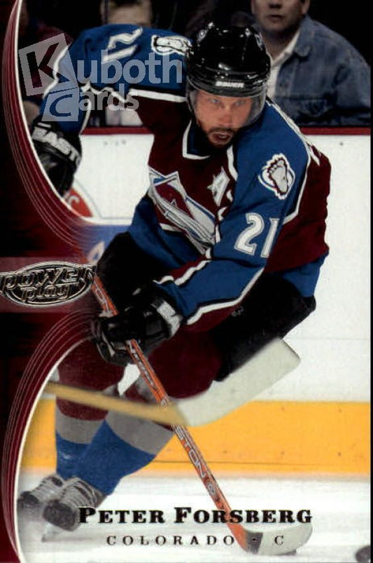 NHL 2005-06 UD Power Play - No 25 - Peter Forsberg