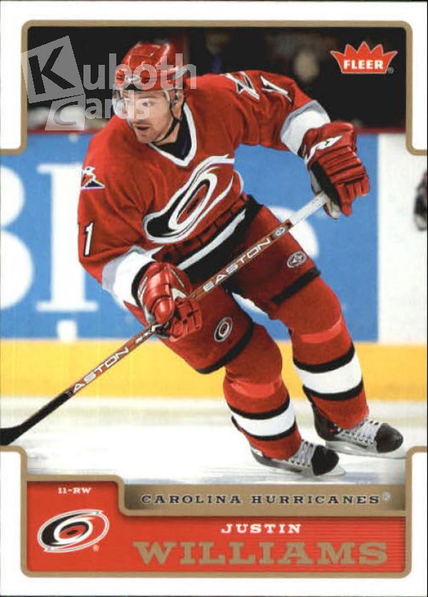 NHL 2006-07 Fleer - No. 36 - Justin Williams